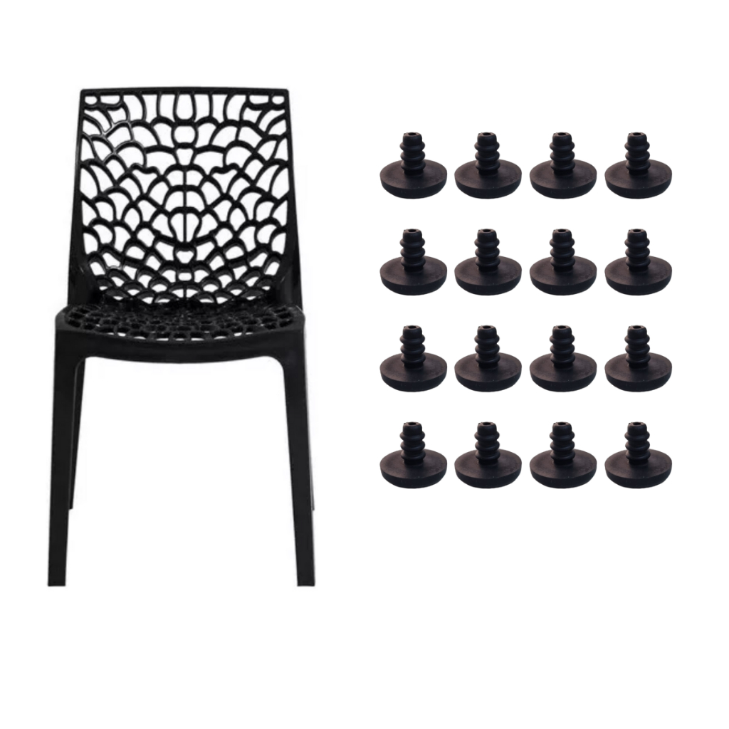 16 Pé Borrachinha Ponteira Antiderrapante Cadeira Gruvyer em Oferta na Shopee