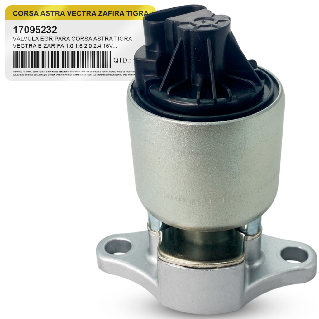 Válvula EGR para Corsa Astra Vectra Zafira Tigra 1.0 1.6 2.0 16V 1994 a 2011 17095232