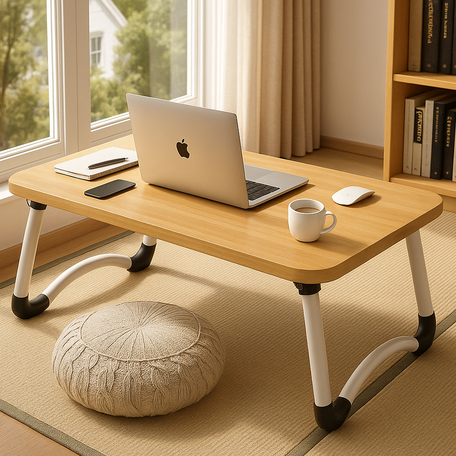 Mesa Dobrável Portátil Multiuso Para Notebook Home Office Sala Cozinha Com Gaveta e Porta ...