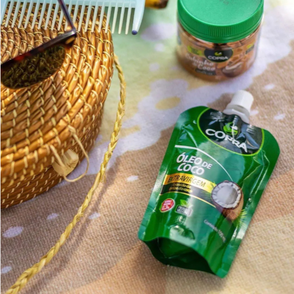 Óleo de Coco Extra Virgem Pouch 100ml - Copra em Oferta na Shopee