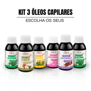 Kit 3 óleos vegetais para umectação terapia capilar hidratação nutrição Protect Hair 60ml em Oferta na Shopee