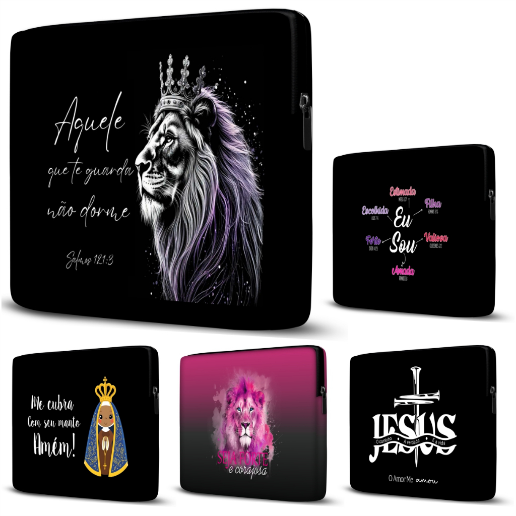 Capa Case Para Notebook Várias Estampas Gospel