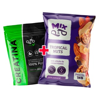 Mix de Castanha Tropical Nuts P&P 1Kg + Creatina 250g 100% Pura Monohidratada em Oferta na Shopee