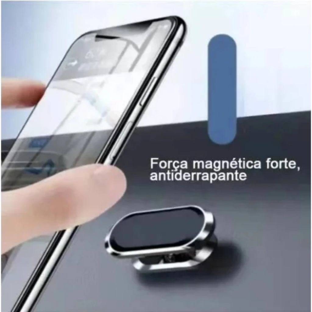 Suporte Magnético Para Celular 360º Automotivo Imã Poderoso Neodímio Universal Potente Suporte Para Carro