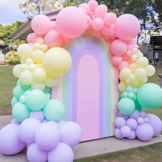 Arco de balões Ursinhos Carinhosos candy colors Bexigas Decoração em Oferta na Shopee