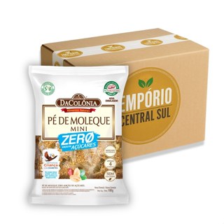Pé De Moleque Zero Açúcar Sem Glúten Dacolônia - 100g CX 10 em Oferta na Shopee