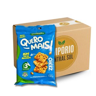 Pé de Moleque Zero Quero Mais 100g Guimarães - Caixa 12 un em Oferta na Shopee