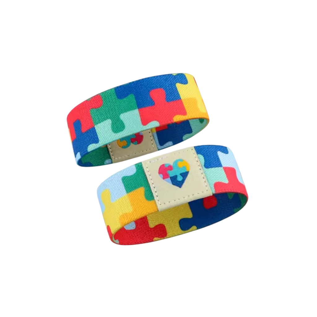 Pulseira Autismo TEA quebra cabeças elastico proteção segurança em Oferta na Shopee