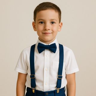 Suspensório Infantil Com Regulagem Gravata Borboleta Para Festas Casamento Menino e Menina em Oferta na Shopee