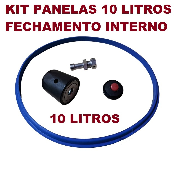 Reparos Panela Pressão comum 10 litros fechamento interno  vai peso + pino + selo+ borracha silicone em Oferta na Shopee