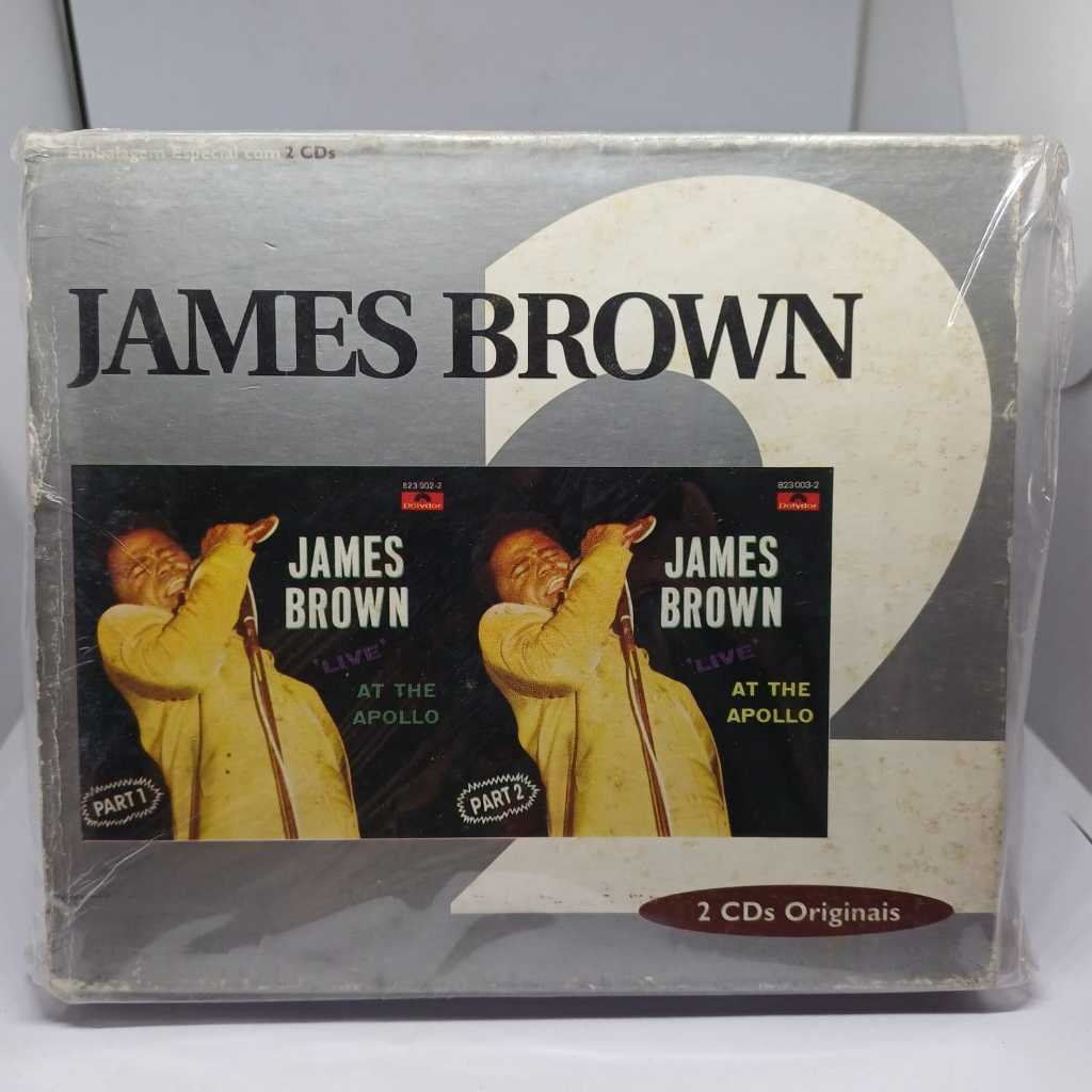 CD JAMES BROWN - LIVE AT APOLLO PART 1 & 2 (DUPLO/BOX)