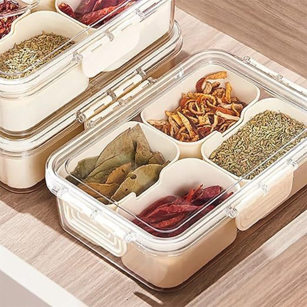 Organizador de Geladeira com Tampa Hermética Para Verduras Legumes e Frutas Versátil e Multiuso