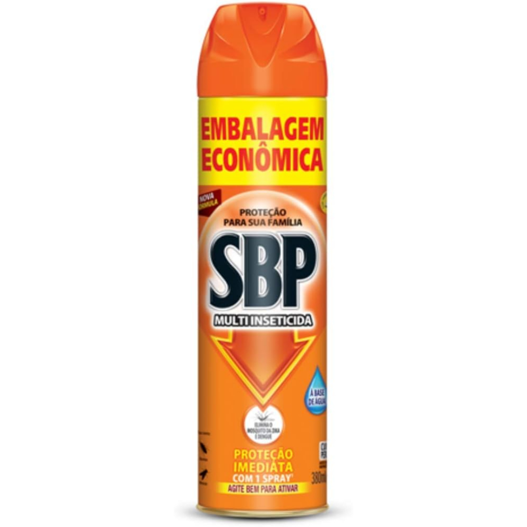 SBP Multi Inseticida Aerossol 380 Ml Embalagem Econômica 380 Ml Laranja