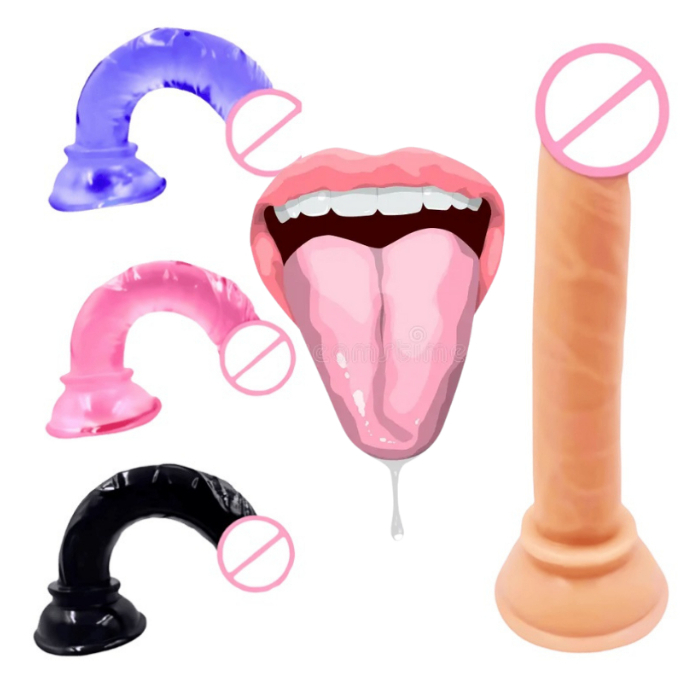 Pênis Dildo Em Silicone Maciço com Ventosa em Oferta na Shopee