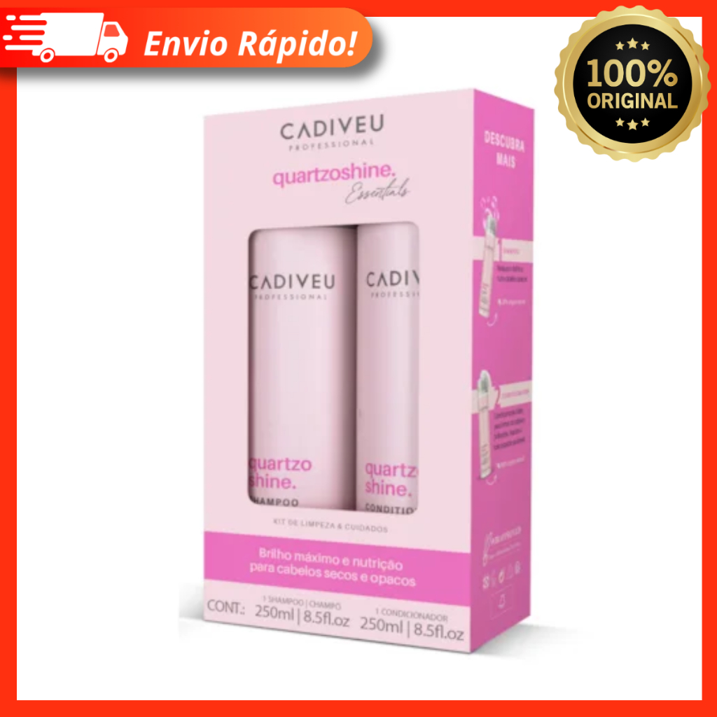 Kit Shampoo + Condicionador Cadiveu Quartzo Shine By Boca Rosa