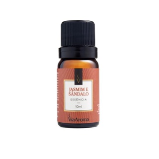 Essência Aromática Jasmim e Sândalo Via Aroma 10ml – Floral Amadeirado, Sofisticado e Aconchegante em Oferta na Shopee