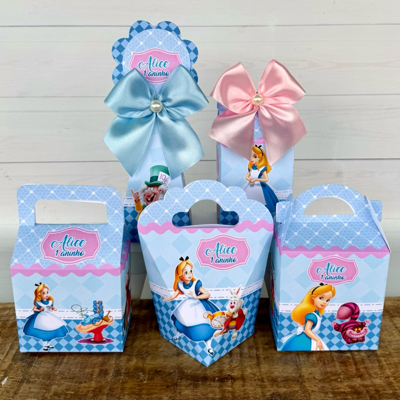 Kit Festa Alice no País das Maravilhas | Pegue e Monte | Personalizados | Lembrancinhas | Festa infantil | Aniversário