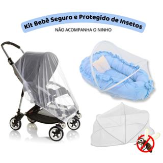Kit Mosquiteiro de Carrinho + Mosquiteiro de Ninho Avulso em Oferta na Shopee
