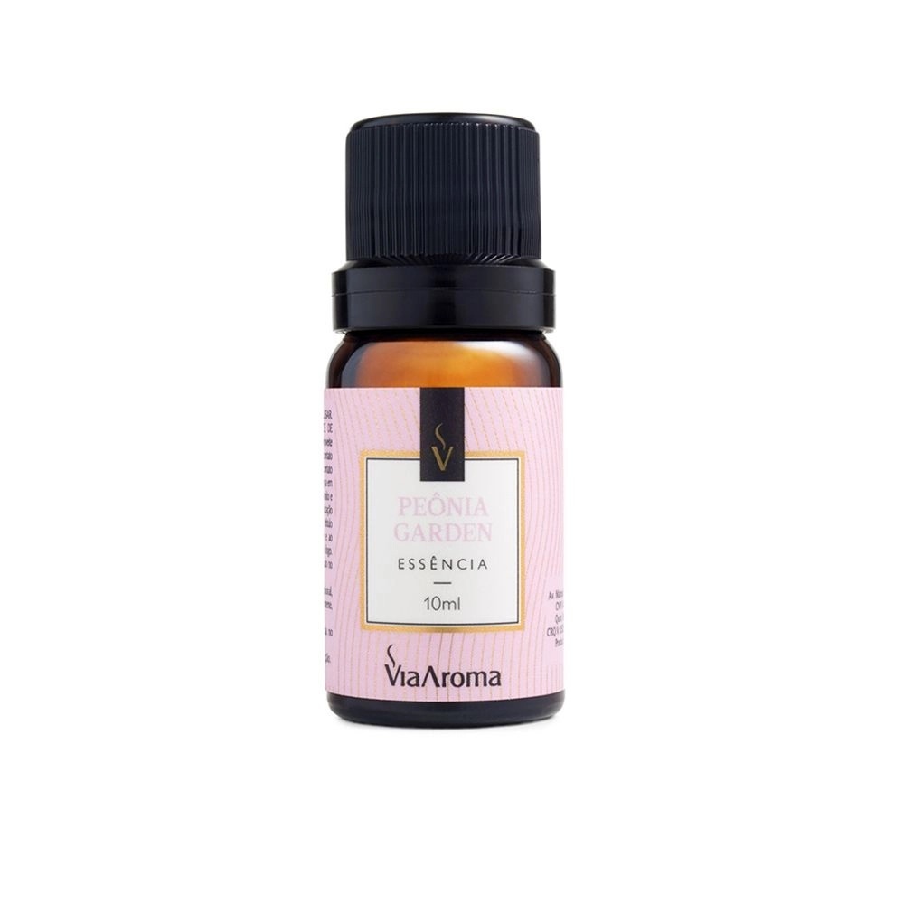 Essência Aromática Peônia Garden Via Aroma 10ml – Aroma Floral, Elegante e Refrescante