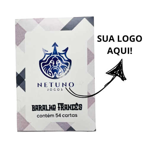 Baralho personalizado com a sua logo!! Baralho francês, Baralho Esoanhol (truco), UNO e  Skip Bo