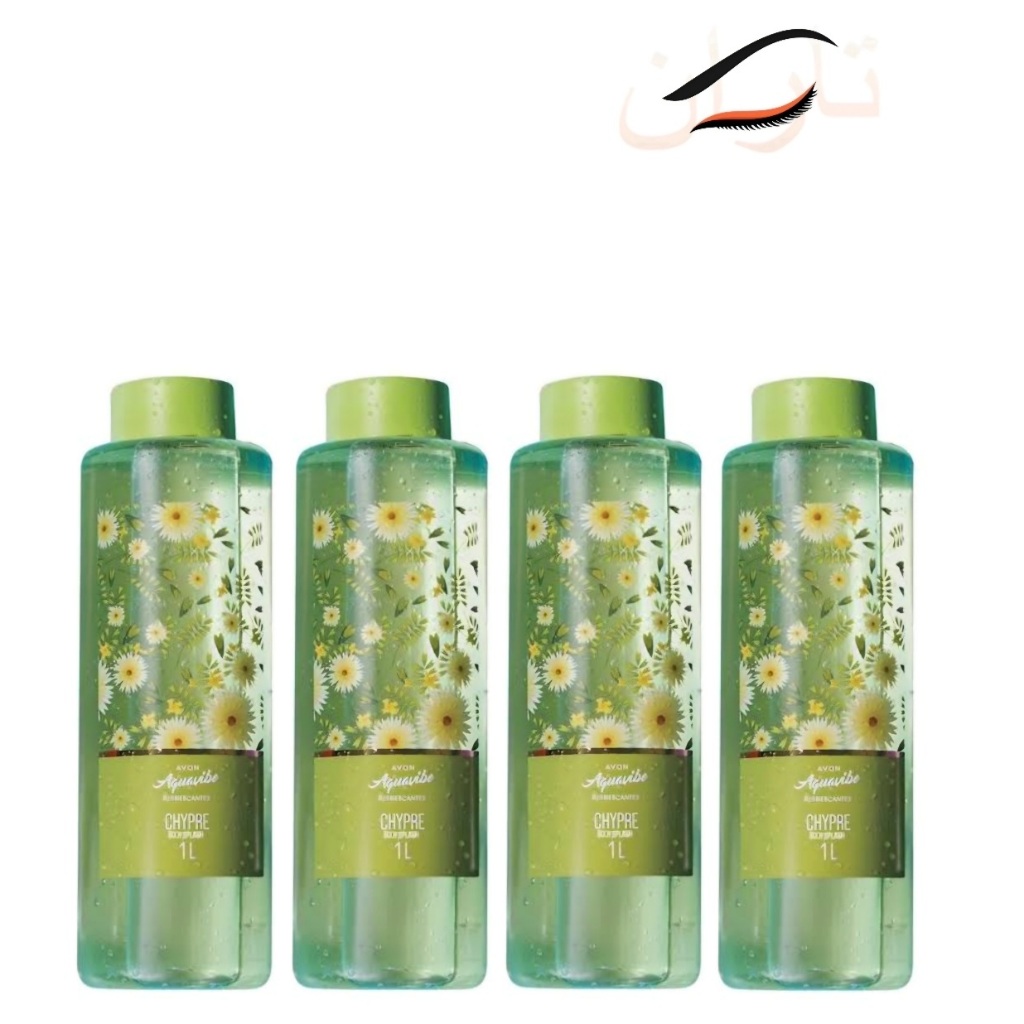 Kit c/4un.: Acquavibe Colônia Avon Chypre 1 Litro