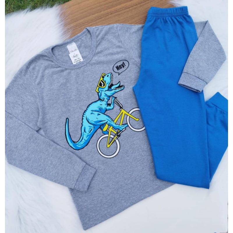conjunto meia estação infantil e juvenil conjunto inverno masculino agasalho de frio menino 1blusa 1calça flanelada