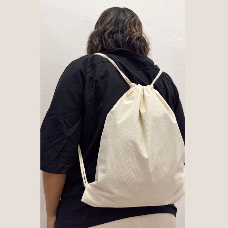 Ecobag Mochila de Algodão Cru sacola ecológica,escola,faculdade, curso,personalizado,brinde,praia,moda,brinde,presente,