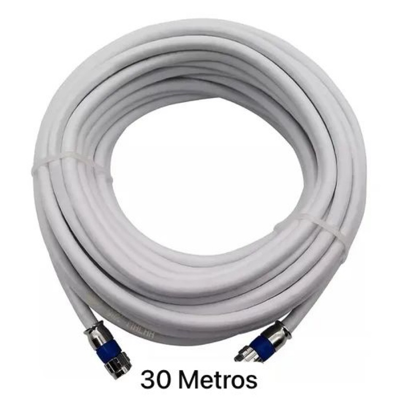 Cabo de Antena RG6 Condutti/Cabletech Coaxial Montado de 1 a 30 Metros