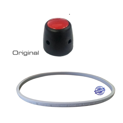 KIT  ANEL  VEDAÇAO (B0RRACHA)  +  PESO REGULADOR PRESSAO TUDO  ORIGINAL  PANELA PRESSAO CLOCK  3   / 4,5 Litros