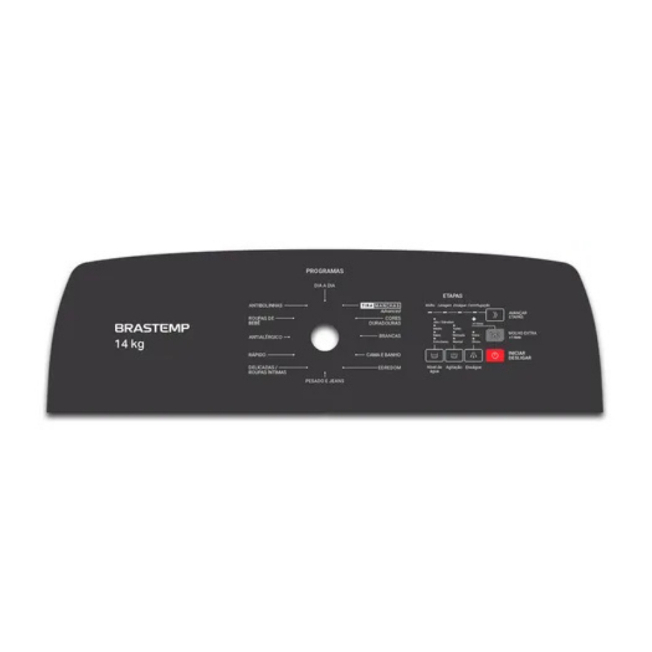 Painel Decorativo Compatível Lavadora Brastemp Bwk14