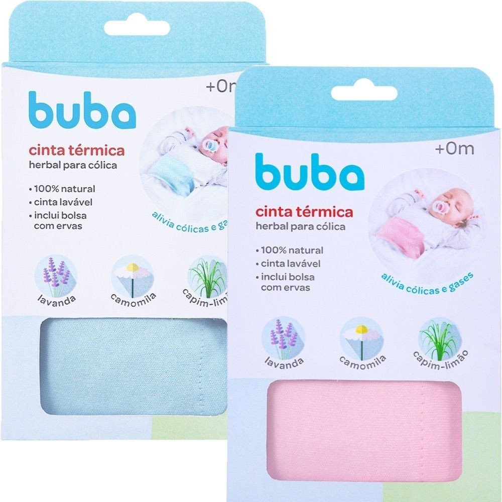 Cinta Térmica Herbal para Cólica Dores Anti Gases Bebê Recém Nascido Buba