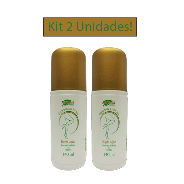 KIT 2 Unidades Óleos Para Pernas DUPLA AÇÃO 135mL Alquimia Cosméticos