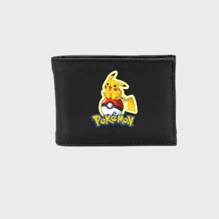 Carteira Pokémon Pikachu Preta  Estilo e Diversão para Fãs em Oferta na Shopee