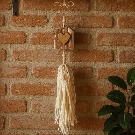 Adorno decorativo Penduricalho para porta e parede casinha rústica | Decoração Farmhouse r...