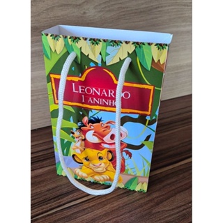 Sacolinha Rei leão personalizada - Pegue e monte - Fazemos vários temas consulte em Oferta na Shopee