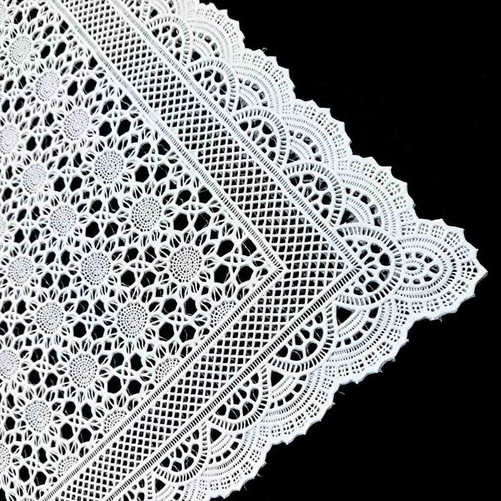 Kit 3 Toalhas de Geladeira PVC Renda Centro Bandeja Lavável 53x35cm