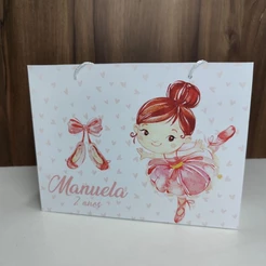 Sacolinha Personalizada Bailarina - Pegue e Monte
