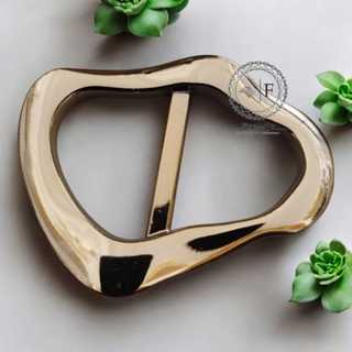 Fivela Orgânica em ABS Reforsado cor Dourado pacote com 2pçs ou 6pçs em Oferta na Shopee