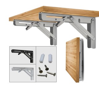 Kit 2 Suporte Dobravel Mao Francesa Retrátil Dobrável Reforçada Tampo para Mesa Varios ta…