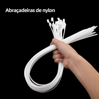 10cm/15cm/20cm/25cm/30cm Kit 100/200/300 Abraçadeira de Nylon Enforca Gato Braçadeira Cin…