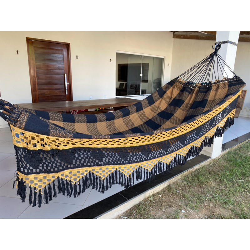 Rede De Dormir Descanso Bucho De Boi Luxo gigante 4,5m - Envio Imediato - Luxo Para Casa