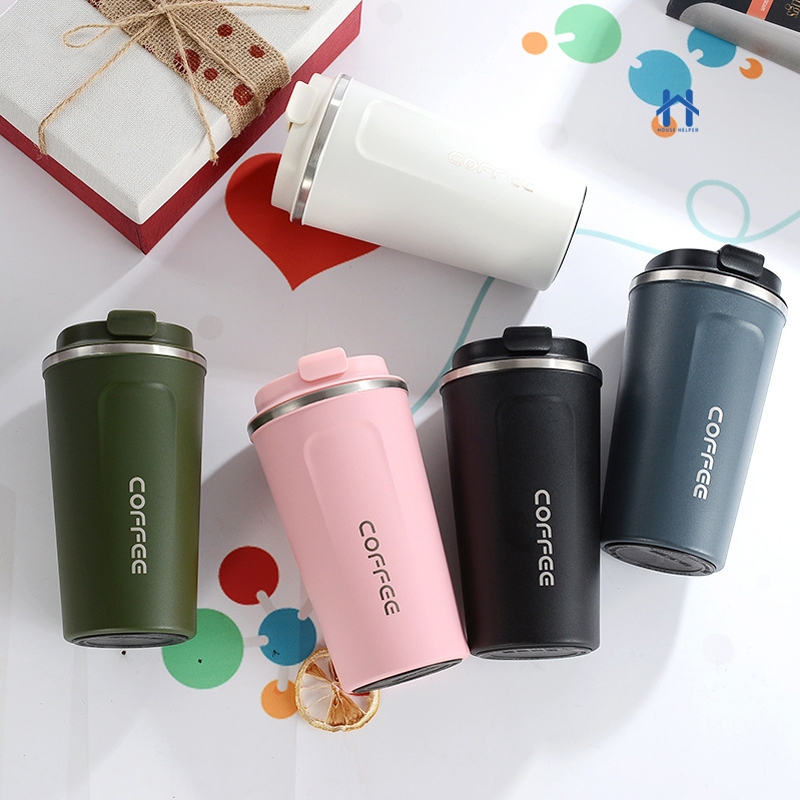 Copo Térmico Inox 304 Garrafa com Tampa Coffe para Café Chá Antiderrapante 510ml