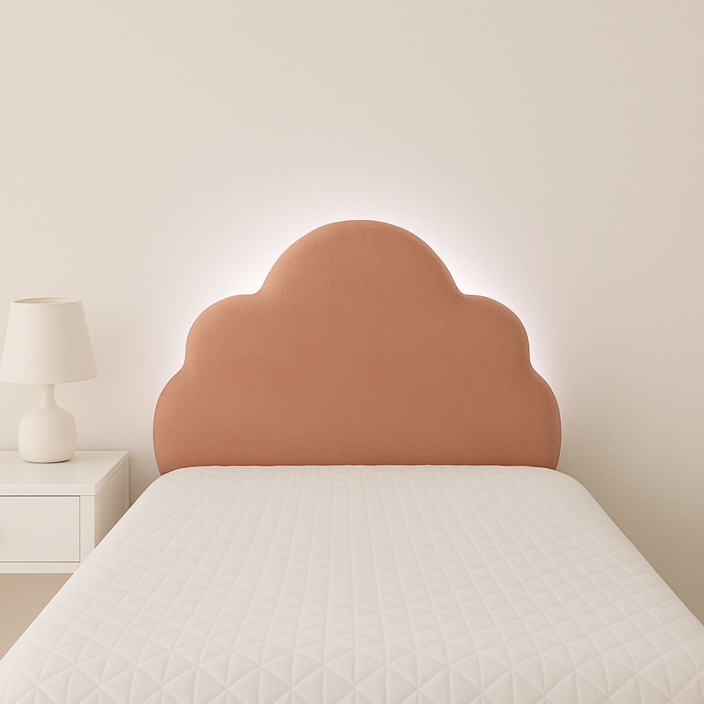 Cabeceira Para Quarto Infantil Decoração Nuvem Com Led