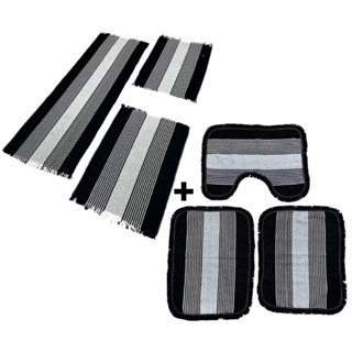 Jogos Decorativos kits com 3 Peças Tapete Cozinha E Banheiro 6 Peças Liso em Oferta na Shopee