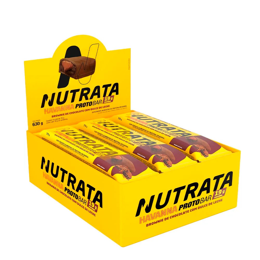 Barra de Proteína Protobar Havanna - Caixa c/ 8 Unidades - NUTRATA - Food & Beverages