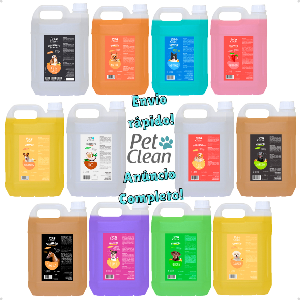 Shampoo Com Condicionador Para Cachorro E Gato Pet Shop - 5L em Oferta na Shopee