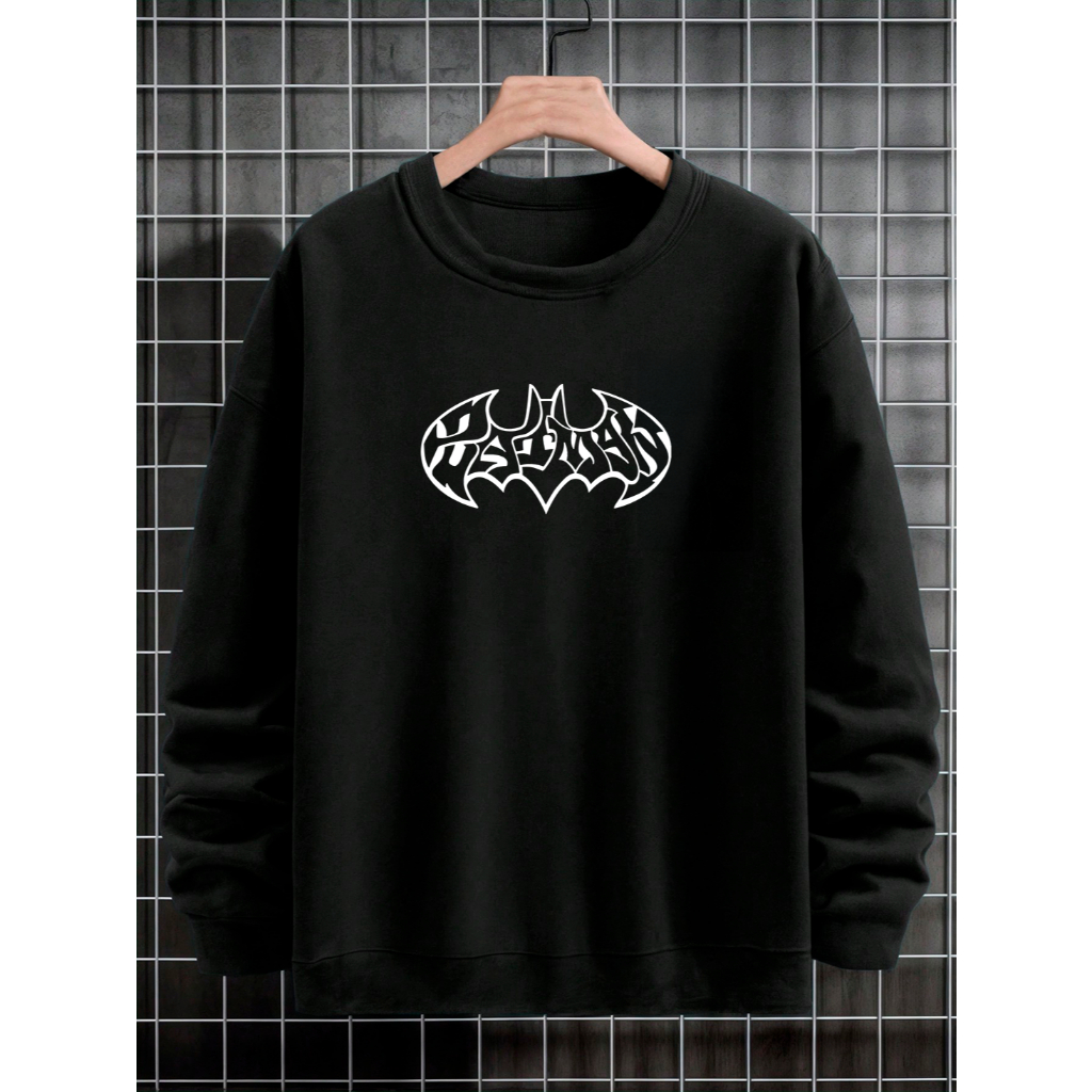 Blusa De Frio Careca Casaco Feminino e Masculino Flanelado Moletom Gola Redonda Unissex Batman
