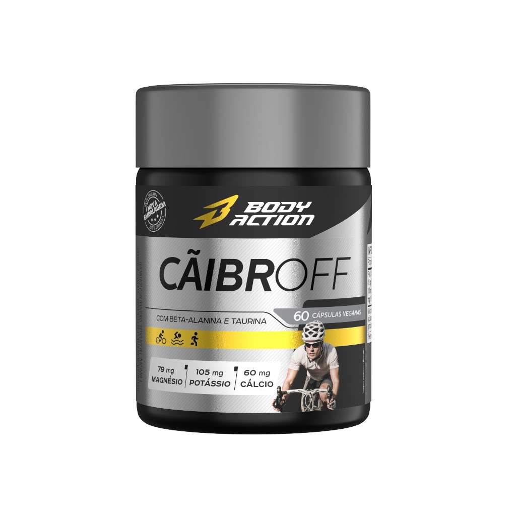 Cãibroff 60 cápsulas Potássio Beta Alanina 30 Dias - Bodyaction em Oferta na Shopee