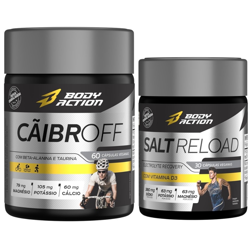 Cãibroff 60 cápsulas + Salt Reload 30 Cápsulas de Sal Bodyaction em Oferta na Shopee