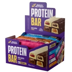 BARRINHA DE PROTEINA PROTEIN BAR C/12 - BODY ACTION